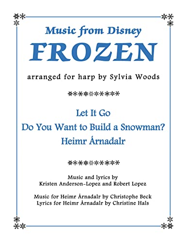 Music From Disney's Frozen For Harp: Songbook für Harfe: Let it Go - Do You Want to Build a Snowman - Hemir Arnadalr von HAL LEONARD
